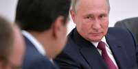 Presidente russo, Vladimir Putin, em conversa com Nicolás Maduro, em Moscou
25/09/2019
Sputnik/Alexei Druzhinin/Kremlin via REUTERS    Foto: Reuters