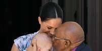 Meghan e Archie visitam o arcebispo sul-africano Desmond Tutu na Cidade do Cabo
25/09/2019
REUTERS/Toby Melville/Pool  Foto: Reuters