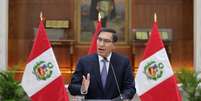 Presidente do Peru, Martín Vizcarra, faz pronunciamento
27/09/2019
Presidência peruana/Divulgação via REUTERS  Foto: Reuters