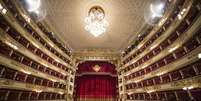 Interior do Teatro alla Scala, em Milão  Foto: ANSA / Ansa - Brasil