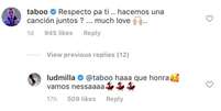 Taboo, integrante do Black Eyed Peas, convida Ludmilla para parceria musical.  Foto: Instagram/@ludmilla / Estadão