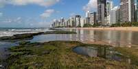 Manchas de petróleo na praia de Boa Viagem, Recife (27/09/2019)  Foto: Diego Nigro / Reuters