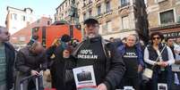 Moradores de Veneza protestam contra o turismo de massa na cidade, que provoca esvaziamento populacional do centro histórico  Foto: ANSA / Ansa - Brasil