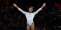 Simone Biles conquista título na ginástica.  Foto: Wolfgang Rattay / Reuters