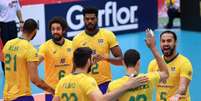 Comemoração da Seleção (FIVB Divulgação)  Foto: Lance!