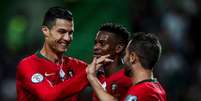 Cristiano Ronaldo e Bernardo Silva marcaram para Portugal (Foto: AFP)  Foto: LANCE!