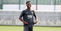 Ansu Fati foi convocado para defender a sele&ccedil;&atilde;o sub-21 da Espanha (Foto: Divulga&ccedil;&atilde;o/FCB)  Foto: Gazeta Esportiva
