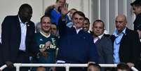 Presidente Jair Bolsonaro em jogo do Palmeiras no Pacaembú  Foto: EDUARDO CARMIM/AGÊNCIA O DIA / Estadão Conteúdo