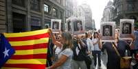 Protesto em Barcelona contra condenações de líderes separatistas catalães
14/10/2019
REUTERS/Rafael Marchante  Foto: Reuters