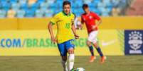 Pedro Lucas em ação pela Seleção Brasileira Sub-17: o meia substitui Reinier (Foto: Carlos Santana/CBF)  Foto: Lance!