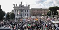 Salvini lidera protesto de centro-direita contra governo  Foto: ANSA / Ansa - Brasil