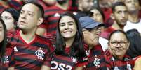 Torcida do Flamengo antes da partida entre Fortaleza e Flamengo, válida pelo Campeonato Brasileiro 2019 na Arena Castelão em Fortaleza (CE),  Foto: LC Moreira / Futura Press