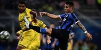 Lautaro Martínez marcou um dos gols da Inter nesta quarta (Foto: AFP)  Foto: Lance!
