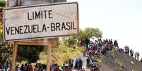 Venezuelanos em Pacaraima (RO), na fronteira do Brasil, em fevereiro de 2019  Foto: ANSA / Ansa - Brasil