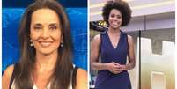 As jornalistas Carla Vilhena e Maju Coutinho.  Foto: Instagram/@carlavilhenaa/Fábio Rocha/Globo / Estadão Conteúdo