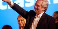 Alberto Fern&aacute;ndez comemora resultado de elei&ccedil;&otilde;es na Argentina
27/10/2019
REUTERS/Ricardo Moraes  Foto: Reuters