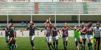 Meninas do Flu fazem a festa após o apito final (Foto: Laís Patrício/Fluminense)  Foto: Lance!