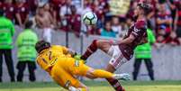 Cássio na derrota do Corinthians para o Flamengo na tarde deste domingo (Foto: Marcelo Cortes / Flamengo)  Foto: Lance!