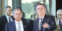 O ministro da Economia, Paulo Guedes, e o presidente Jair Bolsonaro.  Foto: Fabio Rodrigues Pozzebom/Agência Brasil 6/5/2019 / Estadão