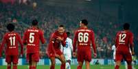 Wijnaldum abriu placar pelos Reds, nesta terça-feira (Foto: OLI SCARFF / AFP)  Foto: LANCE!
