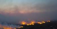 Pantanal sofre com fogo.  Foto: Chico Ribeiro / Governo do Mato Grosso