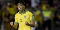 Camisa 9 do Brasil. Kaio Jorge se destacou na classificação para as quartas de final do Mundial Sub-17 (Divulgação/CBF)  Foto: LANCE!