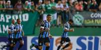 Luciano fez o gol da vitória do Grêmio logo aos dois minutos (Foto: Lucas Uebel/Grêmio)  Foto: Gazeta Esportiva