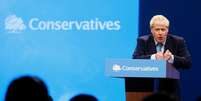 Primeiro-ministro britânico, Boris Johnson, discursa durante conferência em Machester
02/10/2019
REUTERS/Henry Nicholls  Foto: Reuters