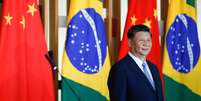 Presidente da China, Xi Jinping, participa de comunicado conjunto com o presidente Jair Bolsonaro depois de uma reunião bilateral durante cúpula dos Brics, em Brasília
13/11/2019
REUTERS/Ueslei Marcelino  Foto: Reuters