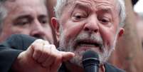 Ex-presidente Luiz Inácio Lula da Silva discursa em São Bernardo do Campo
09/11/2019 REUTERS/Ueslei Marcelino  Foto: Reuters