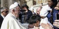 Papa Francisco durante audiência geral no Vaticano  Foto: ANSA / Ansa - Brasil