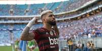 Gabigol marcou o gol da vitória sobre o Grêmio (Foto: Alexandre Vidal/CRF)  Foto: Gazeta Esportiva