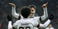 Gnabry e Goretzka foram os caras do jogo para a Alemanha (Foto: AFP)  Foto: LANCE!