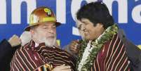 Lula e Evo Morales, em foto de arquivo  Foto: Ansa / Ansa - Brasil