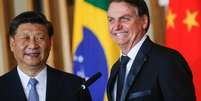 Presidente Jair Bolsonaro e presidente chinês, Xi Jinping, durante encontro em Brasília
13/11/2019
REUTERS/Adriano Machado  Foto: Reuters