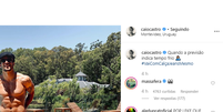 Comentário de Grazi Massafera em foto de Caio Castro ganha milhares de likes  Foto: Reprodução, Instagram/Caio Castro / PurePeople