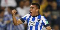 Carlos Rodriguez, do Monterrey, comemora terceiro gol da equipe mexicana contra o Al Sadd  Foto: Ibraheem Al Omari / Reuters