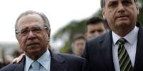 Ministro da Economia, Paulo Guedes, ao lado do presidente Jair Bolsonaro 
05/11/2019
REUTERS/Ueslei Marcelino  Foto: Reuters