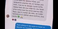 Lucas Viana exp&otilde;e mensagem trocada com Hariany ap&oacute;s 'A Fazenda'  Foto: Divulga&ccedil;&atilde;o, Instagram Stories / Lucas Viana / PurePeople