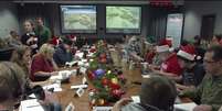NORAD monitora Papai Noel  conforme ele come&ccedil;a sua jornada como mostrado nesta foto fornecida pelo Comando de Defesa Aeroespacial da Am&eacute;rica do Norte , em Colorado Springs, Colorado, 24/12/2014. REUTERS/NORAD/Handout   Foto: Reuters