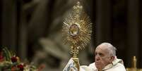 Papa Francisco durante a celebração do 'Te Deum', na Basílica de São Pedro  Foto: ANSA / Ansa - Brasil