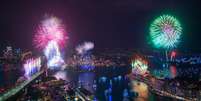 Sidney, na Austrália, celebra a chegada de 2020  Foto: Daniel Tran  / City of Sydney/Facebook