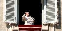 O Papa Francisco lidera a ora&ccedil;&atilde;o do Angelus enquanto a Igreja Cat&oacute;lica Romana marca seu Dia Mundial da Paz no Vaticano. 01/01/2020. REUTERS/Remo Casill  Foto: Reuters