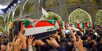 Homenagem fúnebre a Soleimani no Iraque no sábado; general iraniano tinha forte influência no país vizinho  Foto: EPA / BBC News Brasil