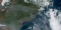 Fumaça de incêndios da Austrália chega ao Rio Grande do Sul  Foto: Reprodução Nasa / MetSul Meteorologia / Estadão Conteúdo