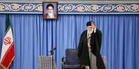 Líder supremo do Irã, aiatolá Ali Khamenei, durante discurso em Teerã
Site oficial de Khamenei/Divulgação via REUTERS  Foto: Reuters