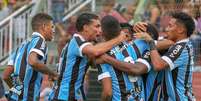 Grêmio goleia o União Mogi.  Foto: Guilherme Rodrigues / GR Press