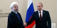 Tanto Hassan Rouhani​ como Vladimir Putin tentam expandir suas esferas de influência no Oriente Médio e se contrapor ao poder dos EUA na região  Foto: Getty Images / BBC News Brasil