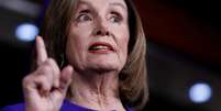 Presidente da Câmara dos Deputados dos EUA, Nancy Pelosi, durante entrevista coletiva no prédio do Congresso dos EUA, em Washington
09/01/2020 REUTERS/Tom Brenner   Foto: Reuters