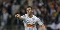 Boselli marcou tr&ecirc;s gols na vit&oacute;ria corintiana.  Foto: Miguel Schincariol / Estad&atilde;o Conte&uacute;do